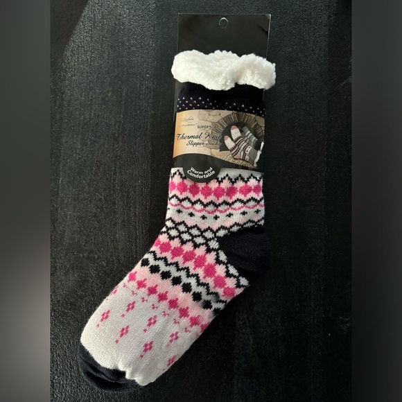 Accessories - Mirabeau Sherpa Thermal Knit Slipper Socks